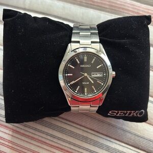 Men’s Seiko Solar Stainless Steel Watch